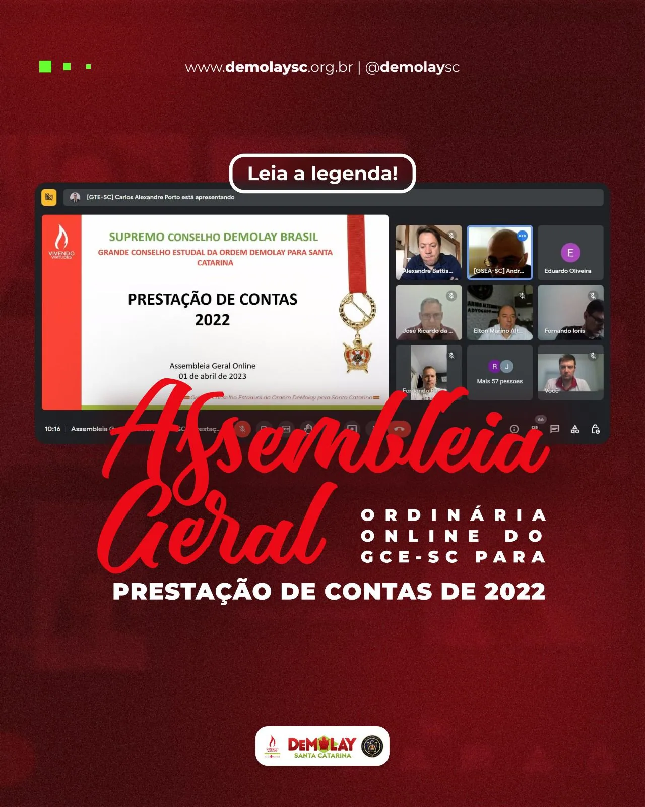 GCE-SC realiza AGO para deliberação da Prestação de Contas de 2022