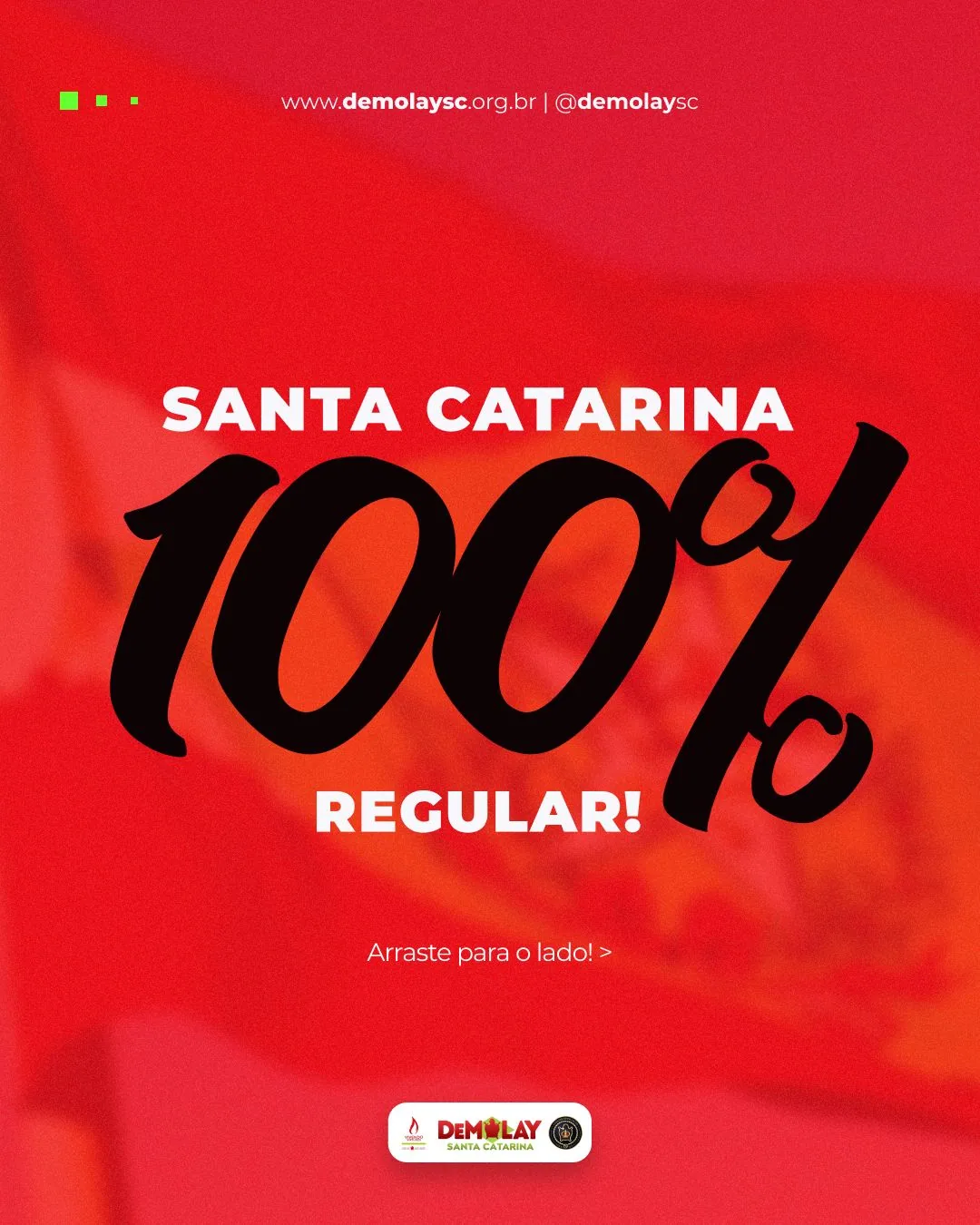 Ordem DeMolay catarinense está 100% regular em 2023